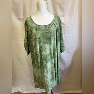 AGB Light Green Pleated Top